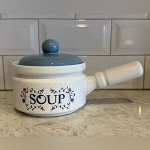 Vintage Soup Bowl with Handle